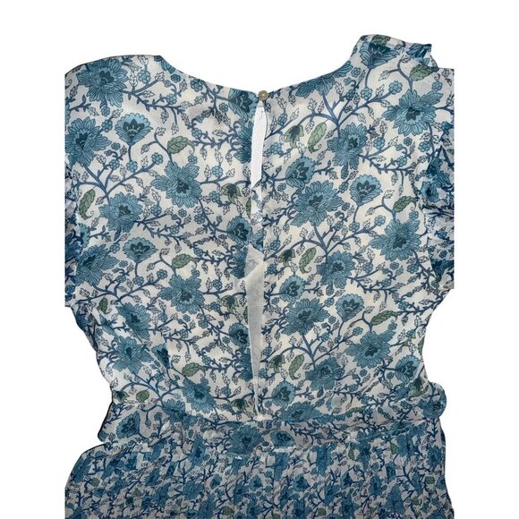 TopShop Women's V-Neck Pleated Assymetrical Hemline Maxi Dress Size 12 - Picture 10 of 16